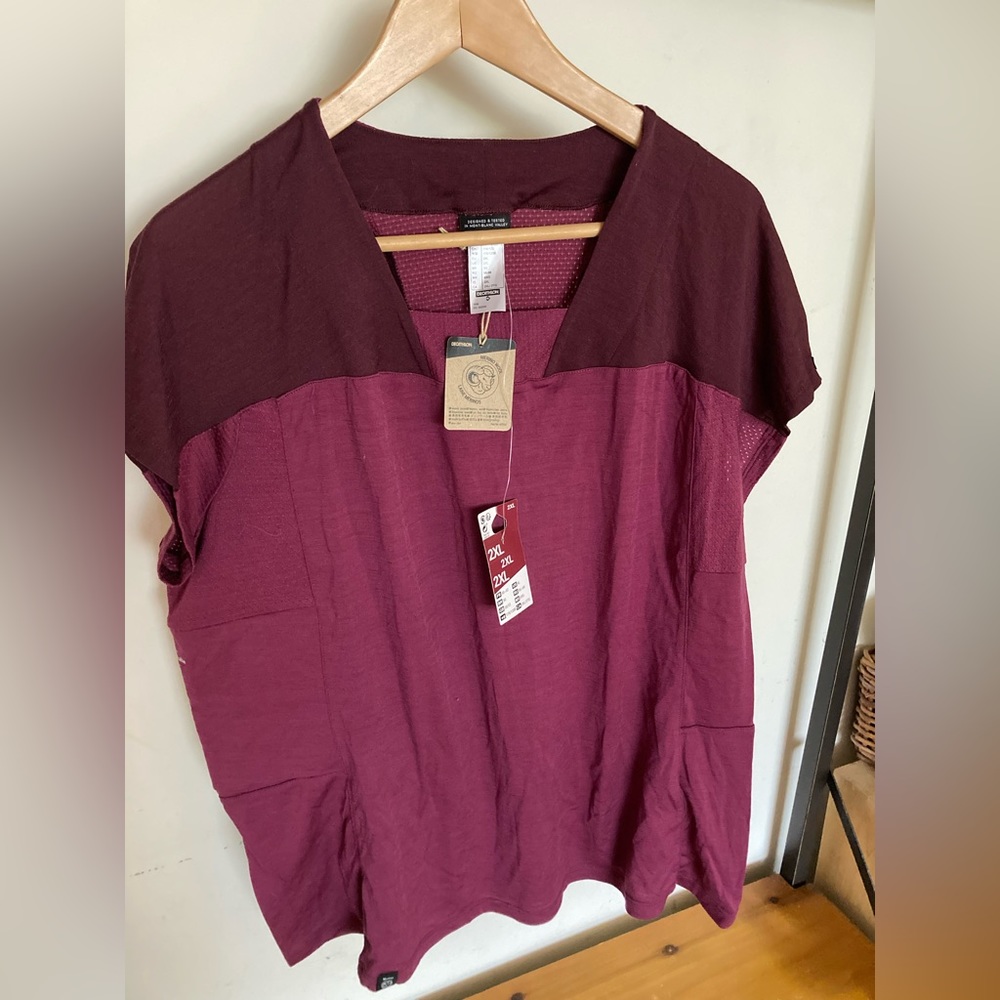 Decathlon merino wool hiking tee